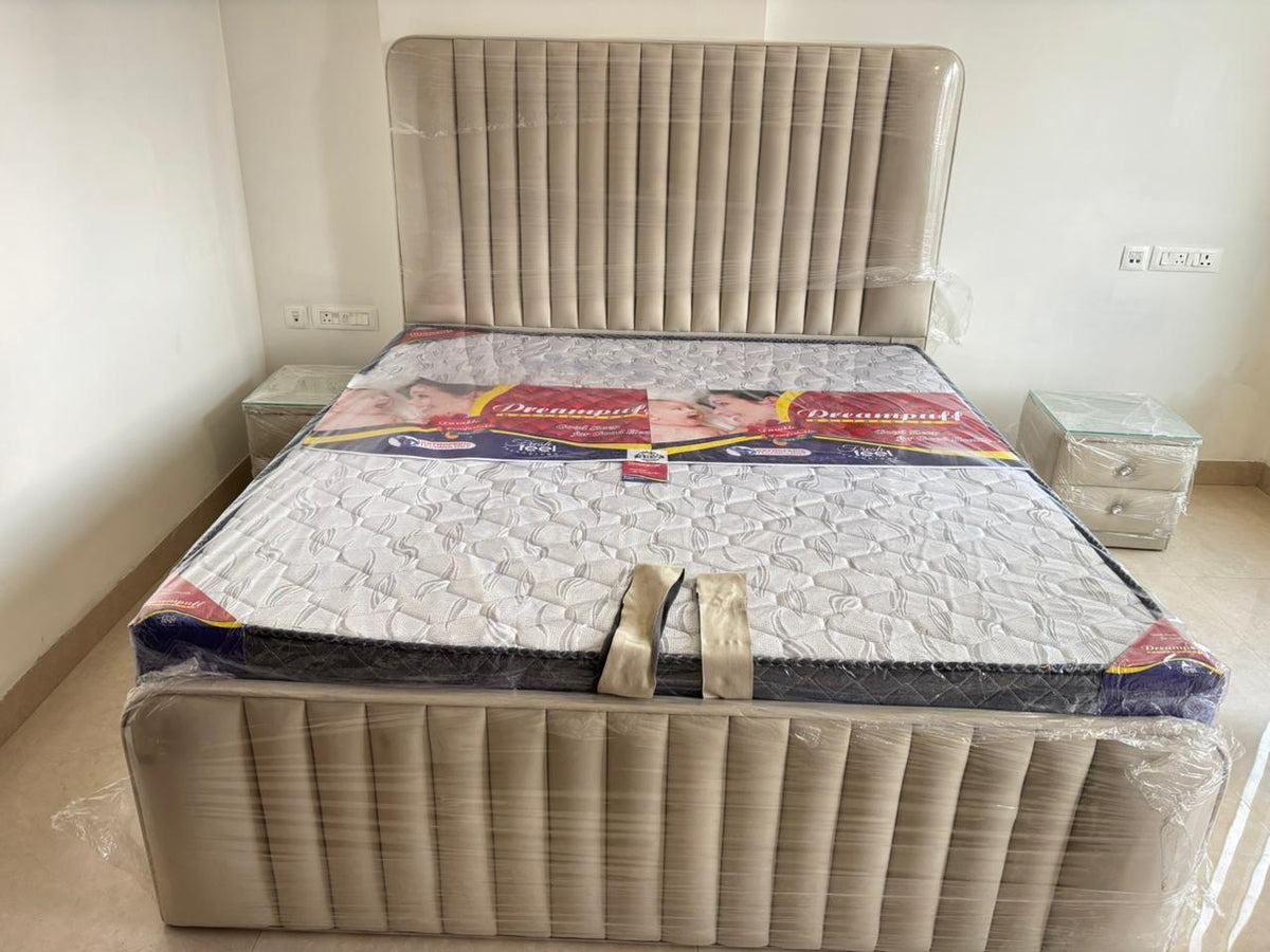 Double Bed Plywood Full Quilting with Hydraulic
