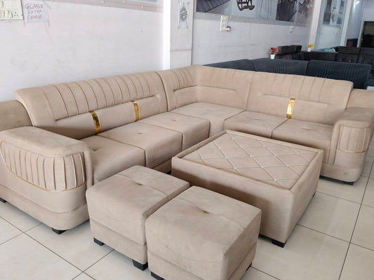 Cream Sofa Set