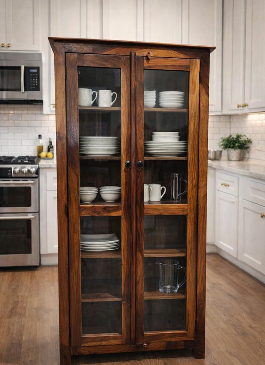 Crockery Wardrobe - Sheesham